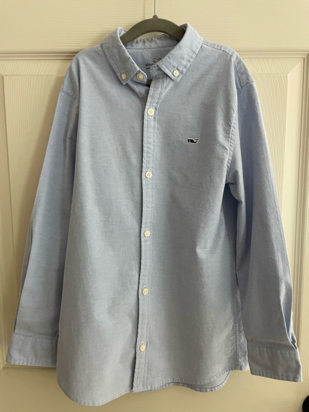NWOT Vineyard Vines Boys Classic Button-Down Oxford Shirt - Light Blue